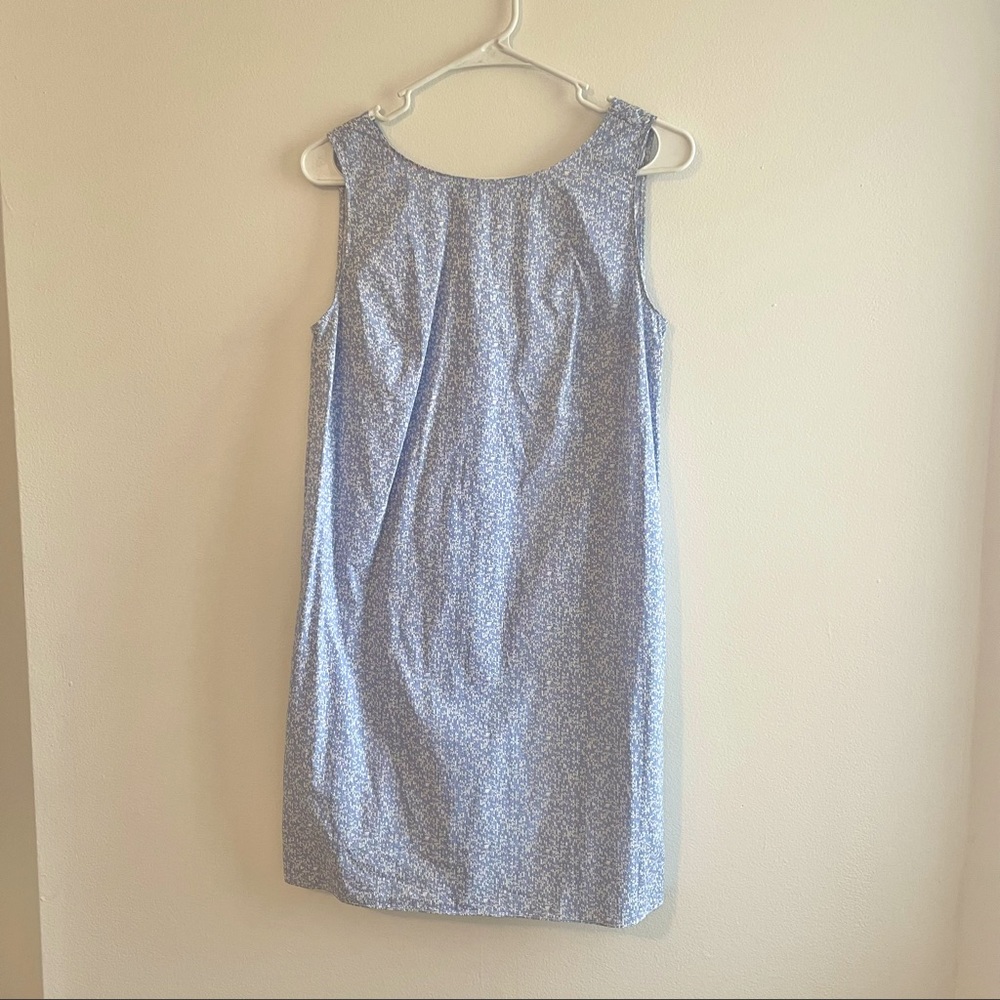 GAP Twist Back Blue Speckled Dress